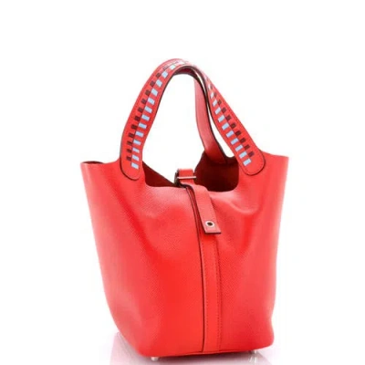 Pre-owned Hermes  Hermes Picotin Lock Bag Tressage Epsom Pm