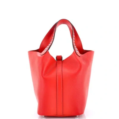 Pre-owned Hermes  Hermes Picotin Lock Bag Tressage Epsom Pm