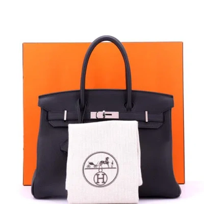 Pre-owned Hermes  Hermes Birkin Handbag Grey Togo With Palladium Hardware 30 In Gray