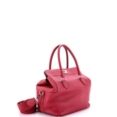 Pre-owned Hermes  Hermes Toolbox Bag Swift 26 In Red