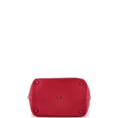 Pre-owned Hermes  Hermes Toolbox Bag Swift 26 In Red