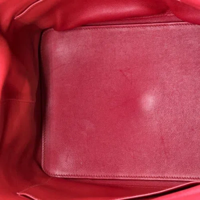 Pre-owned Hermes  Hermes Toolbox Bag Swift 26 In Red