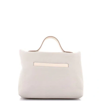 Pre-owned Hermes  Hermes 24/24 Bag Togo With Swift 35 In Gray