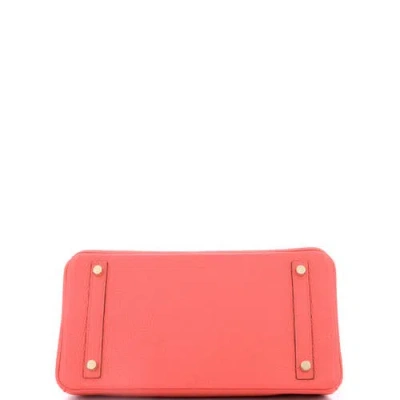 Pre-owned Hermes  Hermes Birkin Handbag Red Epsom With Gold Hardware 30