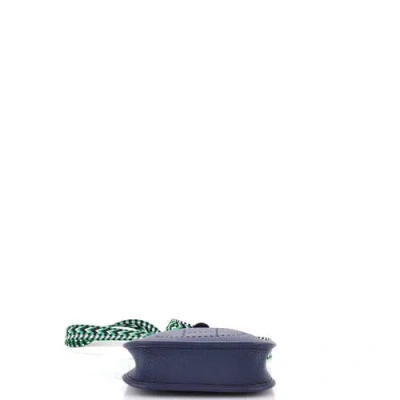 Pre-owned Hermes  Hermes Evelyne Bag Gen Iii Clemence Tpm In Blue