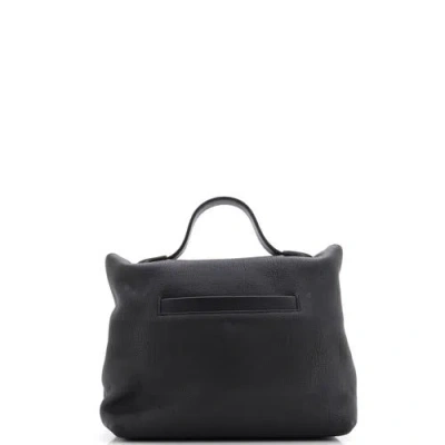 Pre-owned Hermes  Hermes 24/24 Bag Togo With Swift 35 In Black