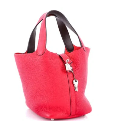 Pre-owned Hermes  Hermes Eclat Picotin Lock Bag Clemence With Swift Pm