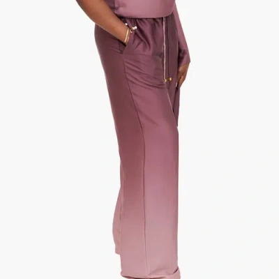 Richantee High Waisted Wide Leg Drawstring Pants In Pink