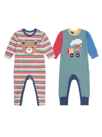 Huxbaby Hux Romper 2 Pack Set In Multi