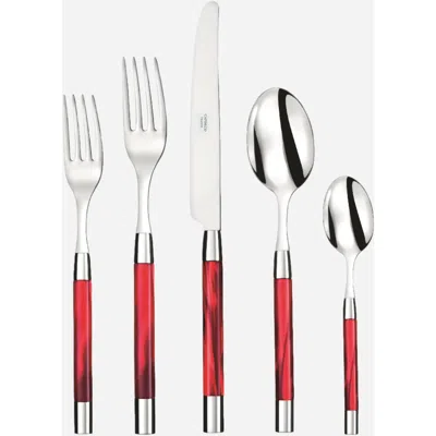 Capdeco Conty 5 Piece Place Setting In Red