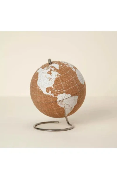 Suck Uk World Traveler's Cork Globe In Brown
