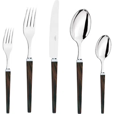 Capdeco Quio 5 Piece Place Setting In Brown