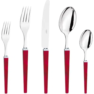Capdeco Quio 5 Piece Place Setting In Red