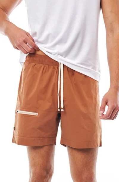 Leisure Lab Ripstop Sport Short In Brown