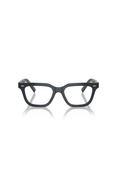 Miu Miu 51mm Rectangle Optical Glasses In Blue