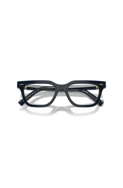 Miu Miu 51mm Rectangle Optical Glasses In Blue