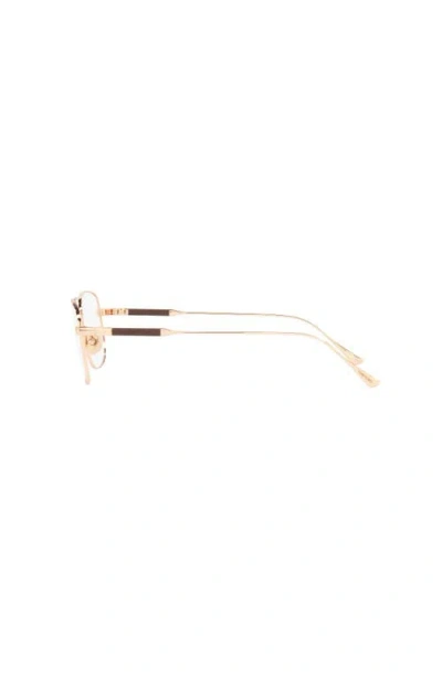 Tom Ford 54mm Square Optical Glasses In Gold