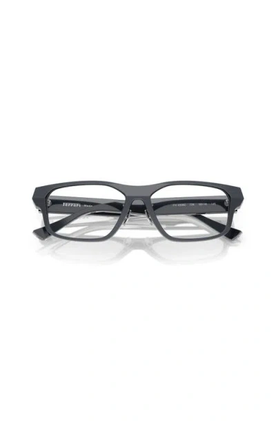 Ferrari 54mm Rectangle Optical Glasses In Gray