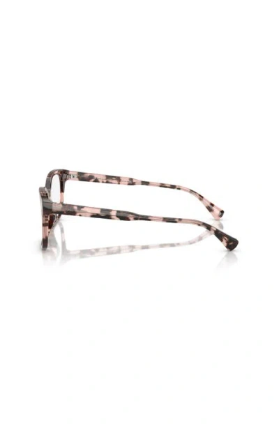 Ralph 53mm Rectangle Optical Glasses In Pink