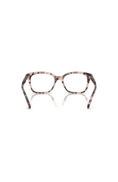Ralph 53mm Rectangle Optical Glasses In Pink