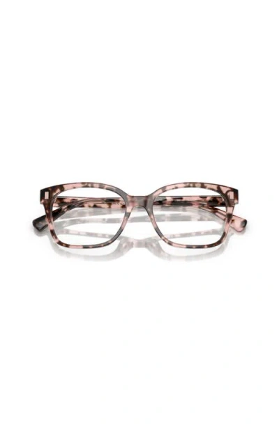 Ralph 53mm Rectangle Optical Glasses In Pink