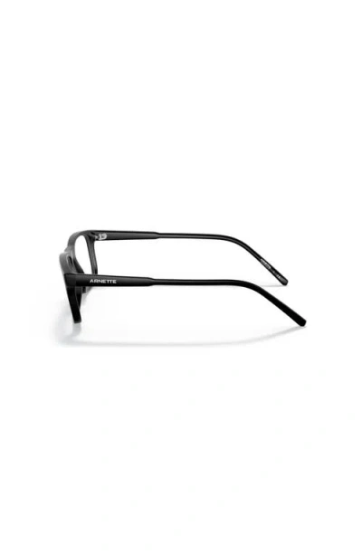 Arnette 52mm Rectangle Optical Glasses In Black