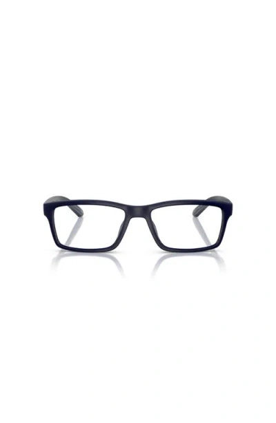 Arnette 52mm Rectangle Optical Glasses In Blue
