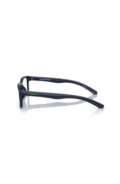Arnette 52mm Rectangle Optical Glasses In Blue