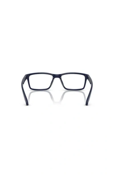 Arnette 52mm Rectangle Optical Glasses In Blue