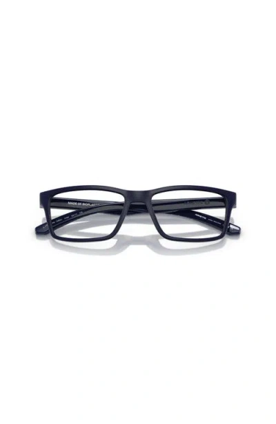 Arnette 52mm Rectangle Optical Glasses In Blue