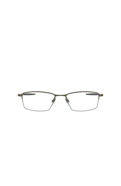 Oakley 56mm Rectangle Optical Glasses In Gray