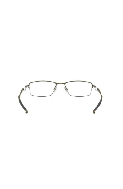 Oakley 56mm Rectangle Optical Glasses In Gray