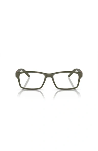 Arnette 52mm Rectangle Optical Glasses In Green