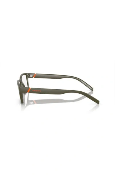 Arnette 52mm Rectangle Optical Glasses In Green