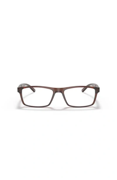 Sferoflex 56mm Rectangle Optical Glasses In Brown