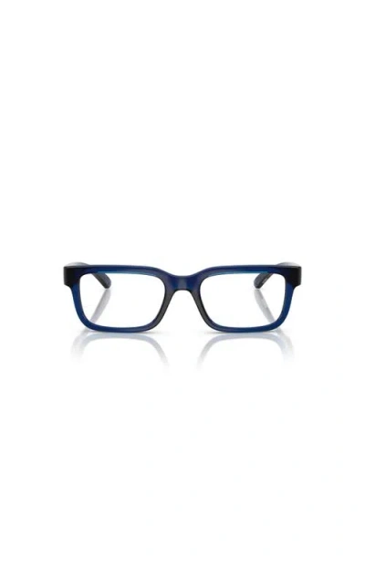 Arnette 49mm Rectangle Optical Glasses In Blue