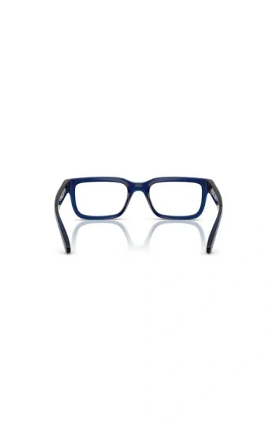 Arnette 49mm Rectangle Optical Glasses In Blue