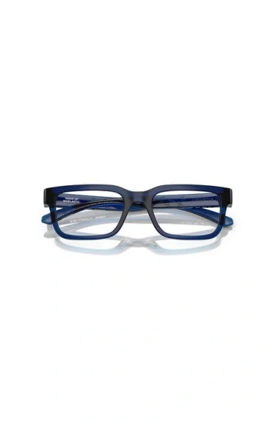 Arnette 49mm Rectangle Optical Glasses In Blue