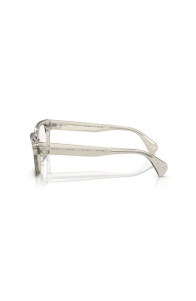 Oliver Peoples 54mm Square Optical Glasses In Transparent