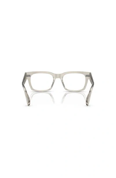 Oliver Peoples 54mm Square Optical Glasses In Transparent