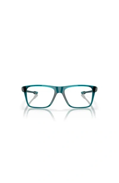 Oakley 50mm Rectangle Optical Glasses In Blue