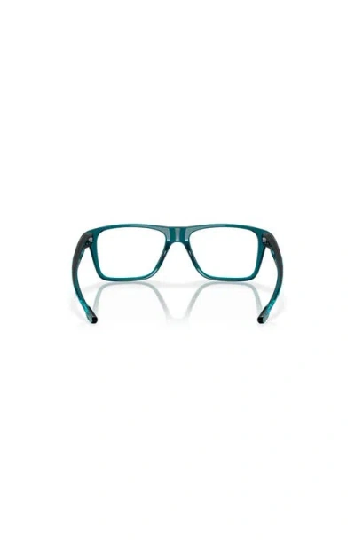 Oakley 50mm Rectangle Optical Glasses In Blue