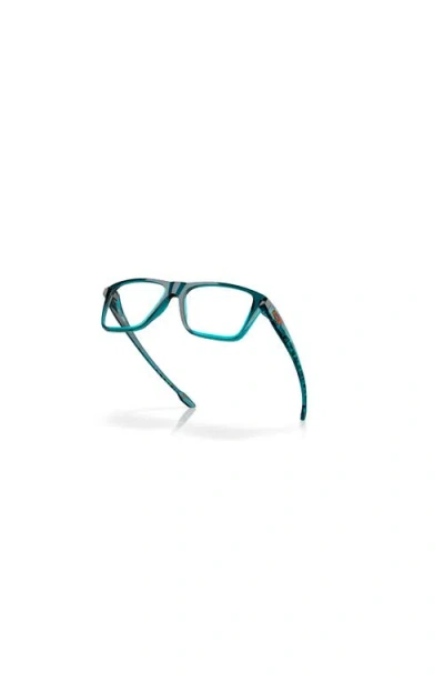 Oakley 50mm Rectangle Optical Glasses In Blue