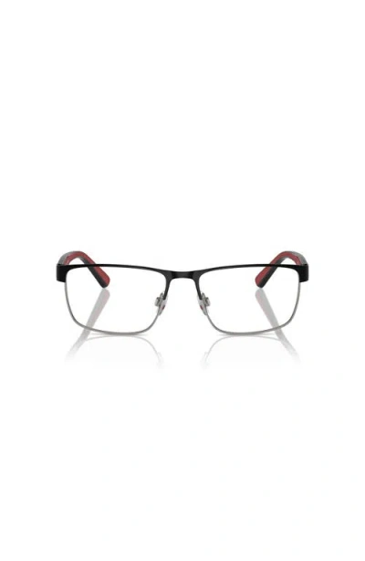 Polo Ralph Lauren 54mm Rectangle Optical Glasses In Black