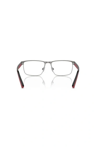 Polo Ralph Lauren 54mm Rectangle Optical Glasses In Black