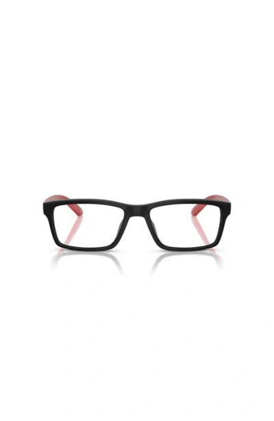 Arnette 52mm Rectangle Optical Glasses In Black