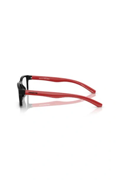 Arnette 52mm Rectangle Optical Glasses In Black