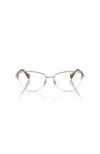 Ralph 54mm Cat Eye Optical Glasses In Gold