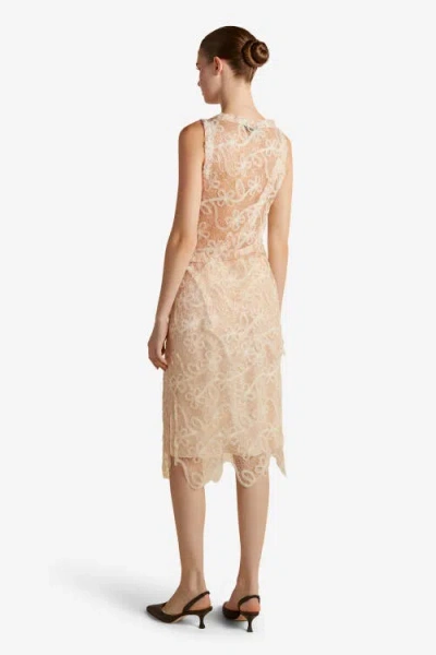 Marina Moscone Lace Patchwork Top In Multi