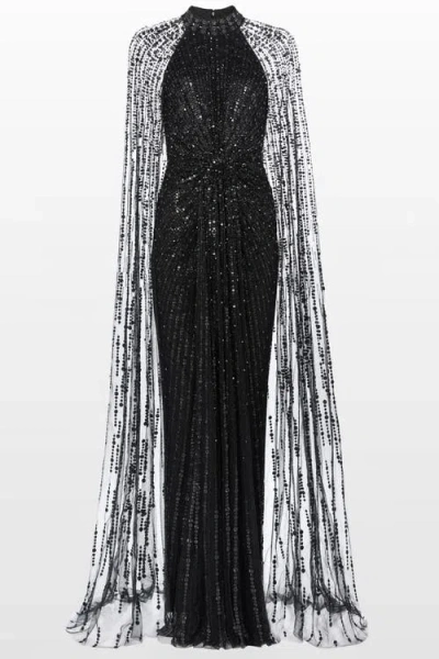 Jenny Packham Cairo Maxi Gown In Black
